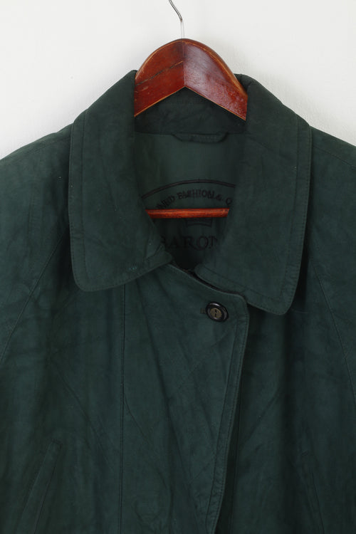 Baronia Von Gollas Femmes 16 42 XL Veste Vert Nylon vintage Tecnopile Outdoor Top