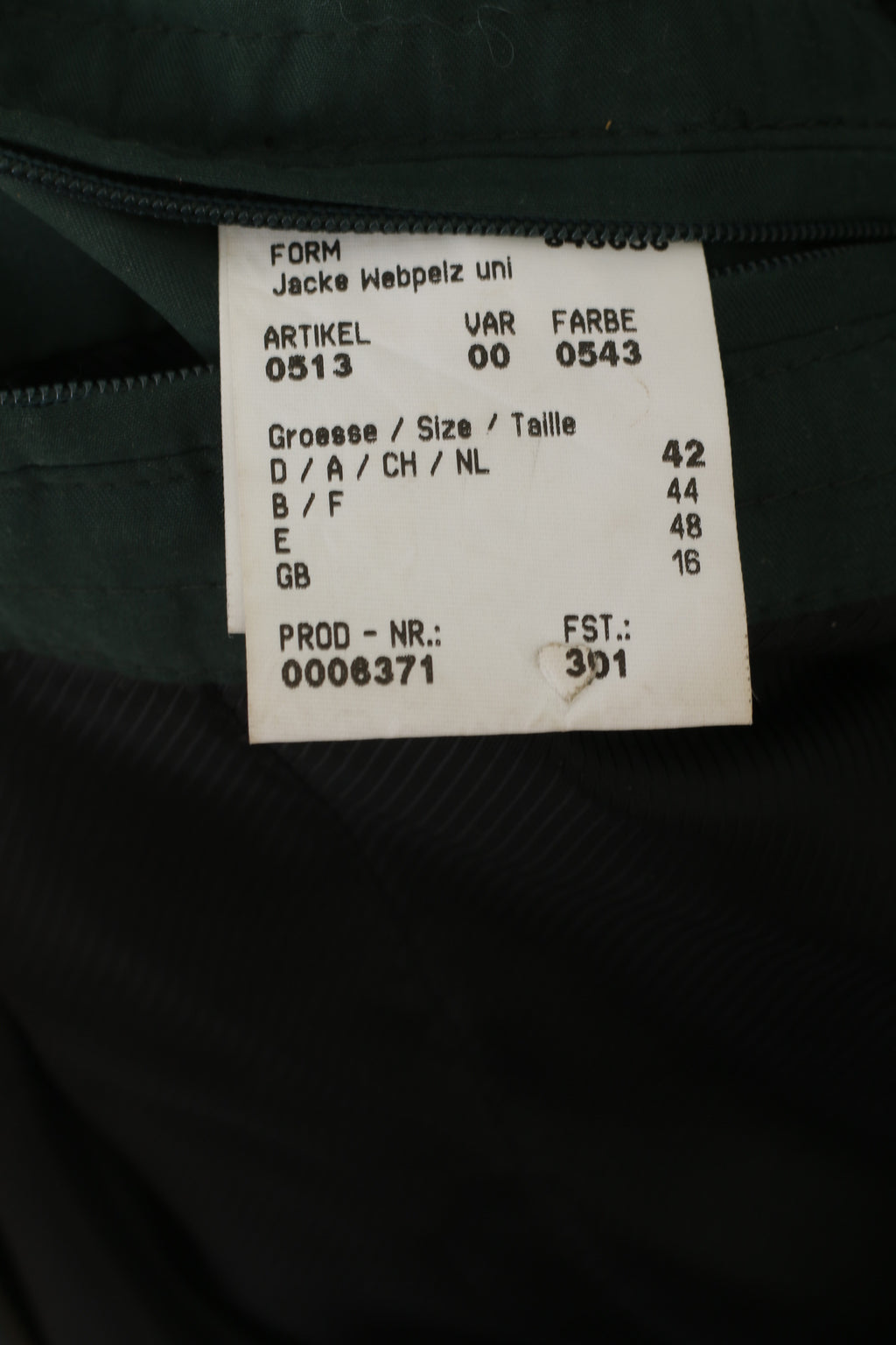 Giacca Baronia Von Gollas Donna 16 42 XL Giacca Outdoor in Tecnopile Nylon Verde Vintage