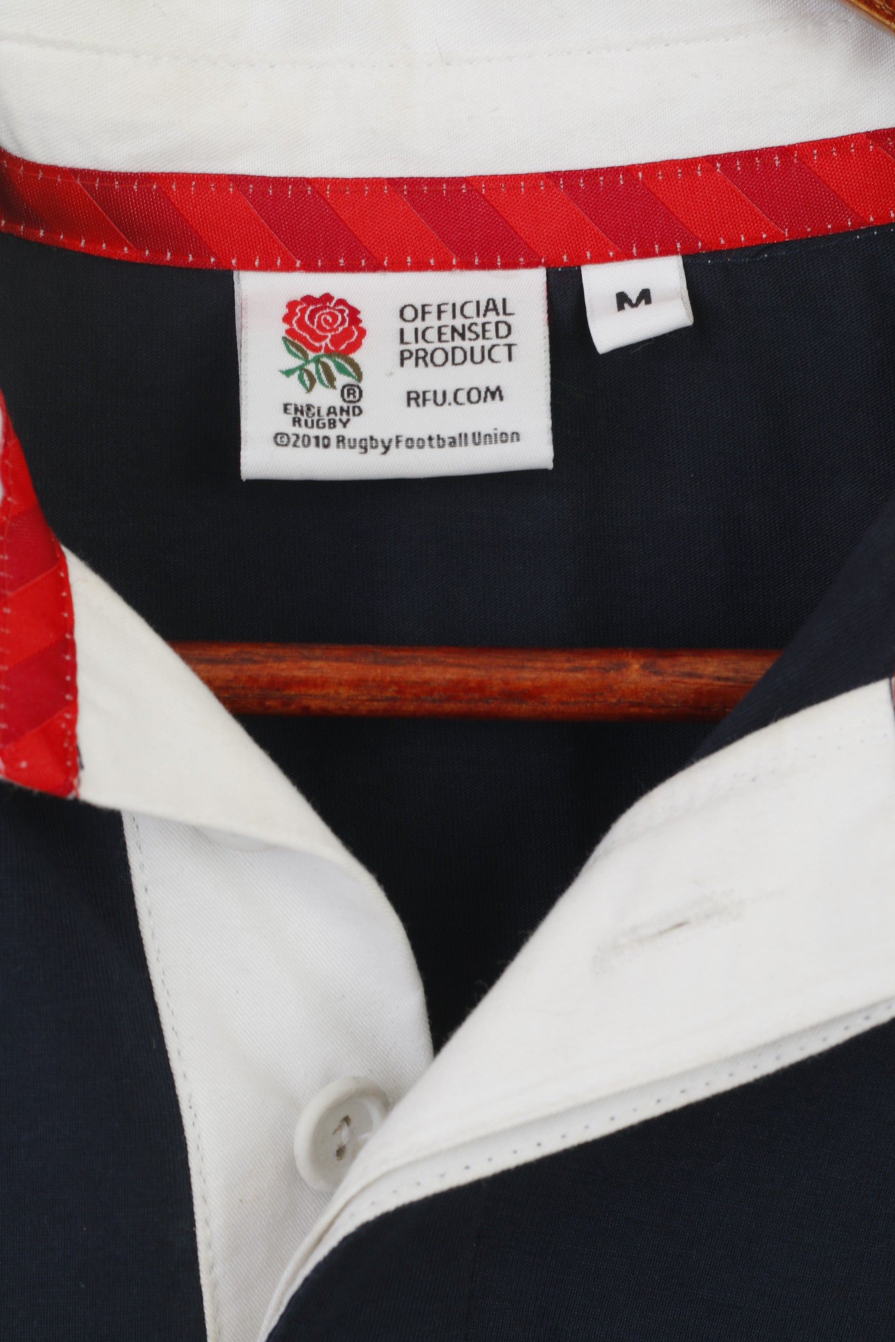 Official Licensed Product Men M Polo Shirt Navy Cotton Rugby England Football Union Top