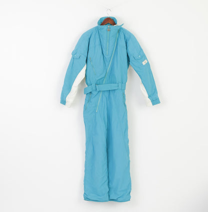 Innsbruck Women 12 40 S Ski Suit Turquoise One Piece Vintage Outdoor Snowsuit