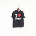 Gildan hommes 3XL (L) T-Shirt noir coton graphique j'aime Pandi Bulacan haut
