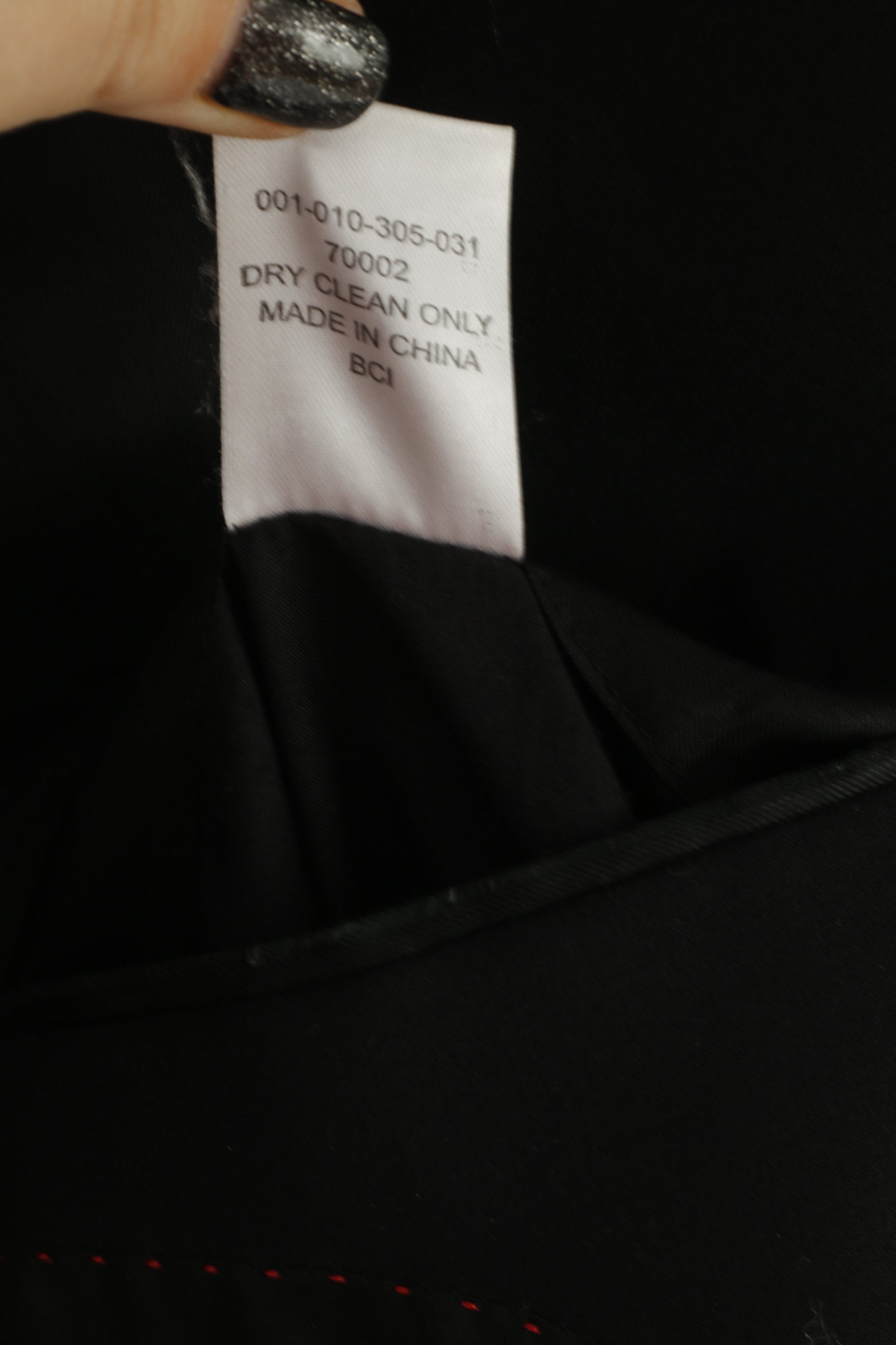 Pierre Cardin Men 40 Blazer Black Wool Shoulder Pads Single Breasted Jacket