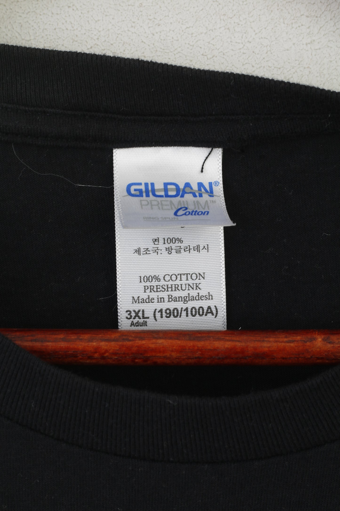 Gildan hommes 3XL (L) T-Shirt noir coton graphique j'aime Pandi Bulacan haut