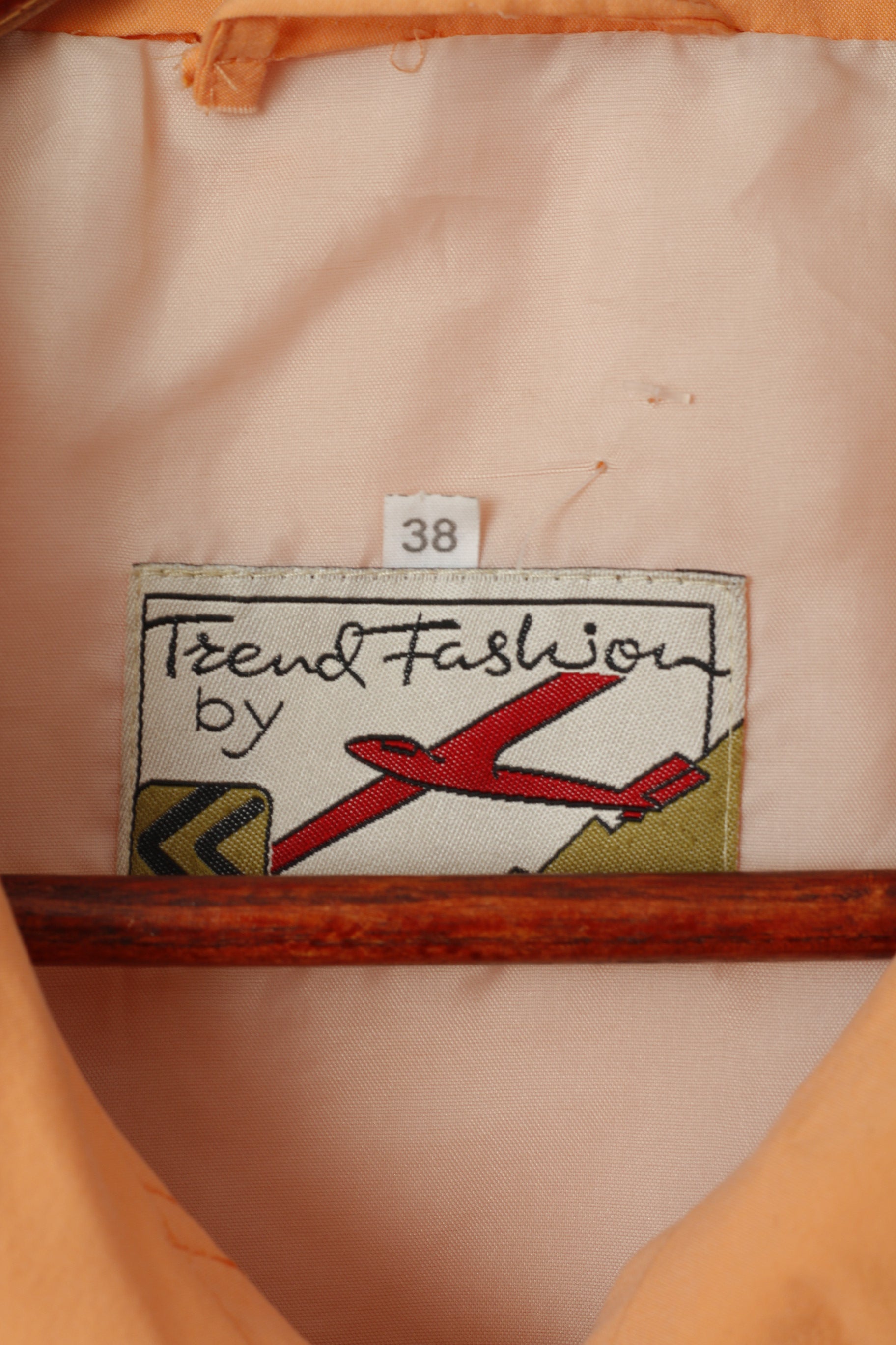 Trend Fashion Donna 38 M Giacca lunga Pesca geometrica Tectel Spalline Vintage Top