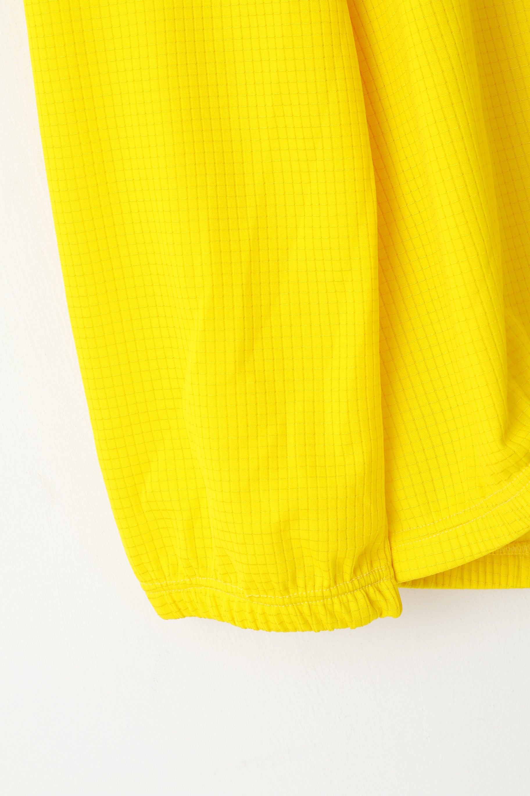 Spark Chemise de cyclisme XXL pour homme Jaune Stretch Col zippé Haut d'équipement de vélo européen