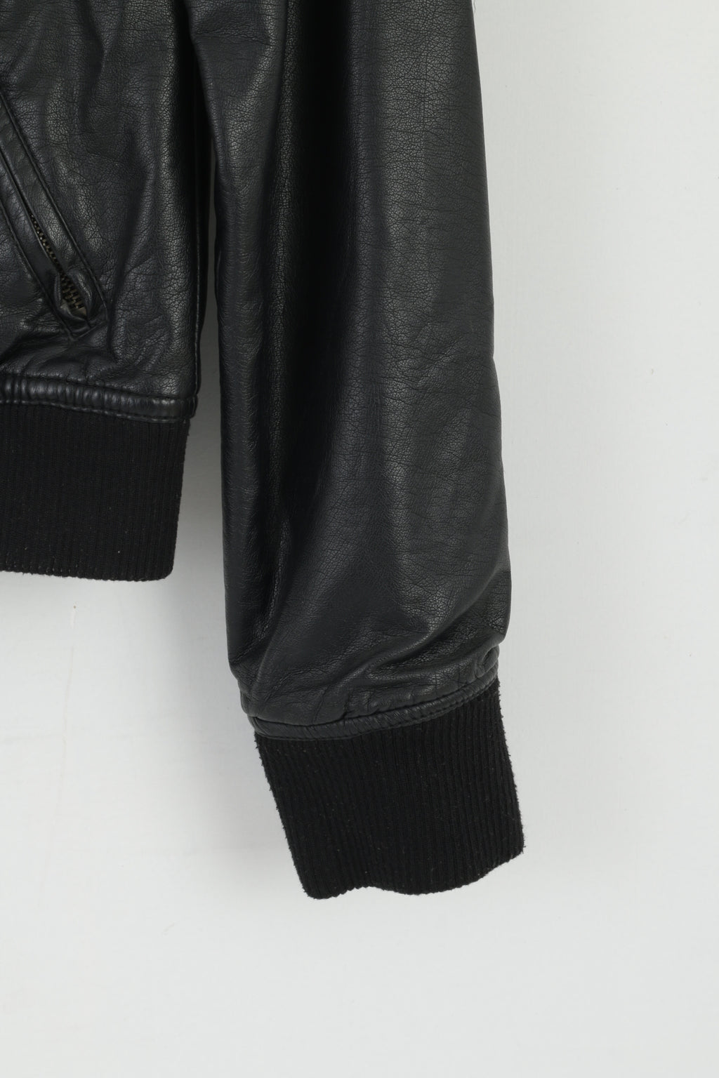 Giacca da donna M di Colors Of The World Biker nera con colletto rialzato e top morbido