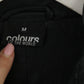 Colours Of The World Women M Jacket Black Biker Stand Up Collar Soft Top