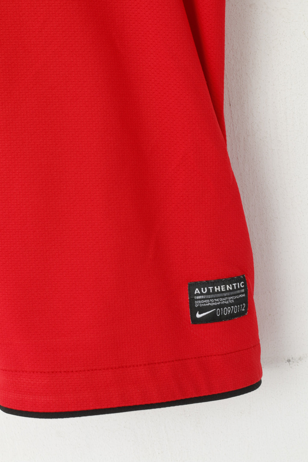 Nike Hommes L Chemise Rouge Manchester United Football Club MUFC Jersey Sport Top