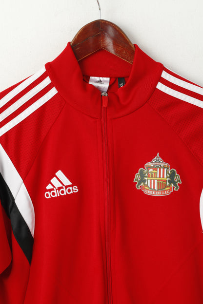 Adidas A.F.C Men S Sweatshirt Red Sunderland Football Club Zip Up Track Top
