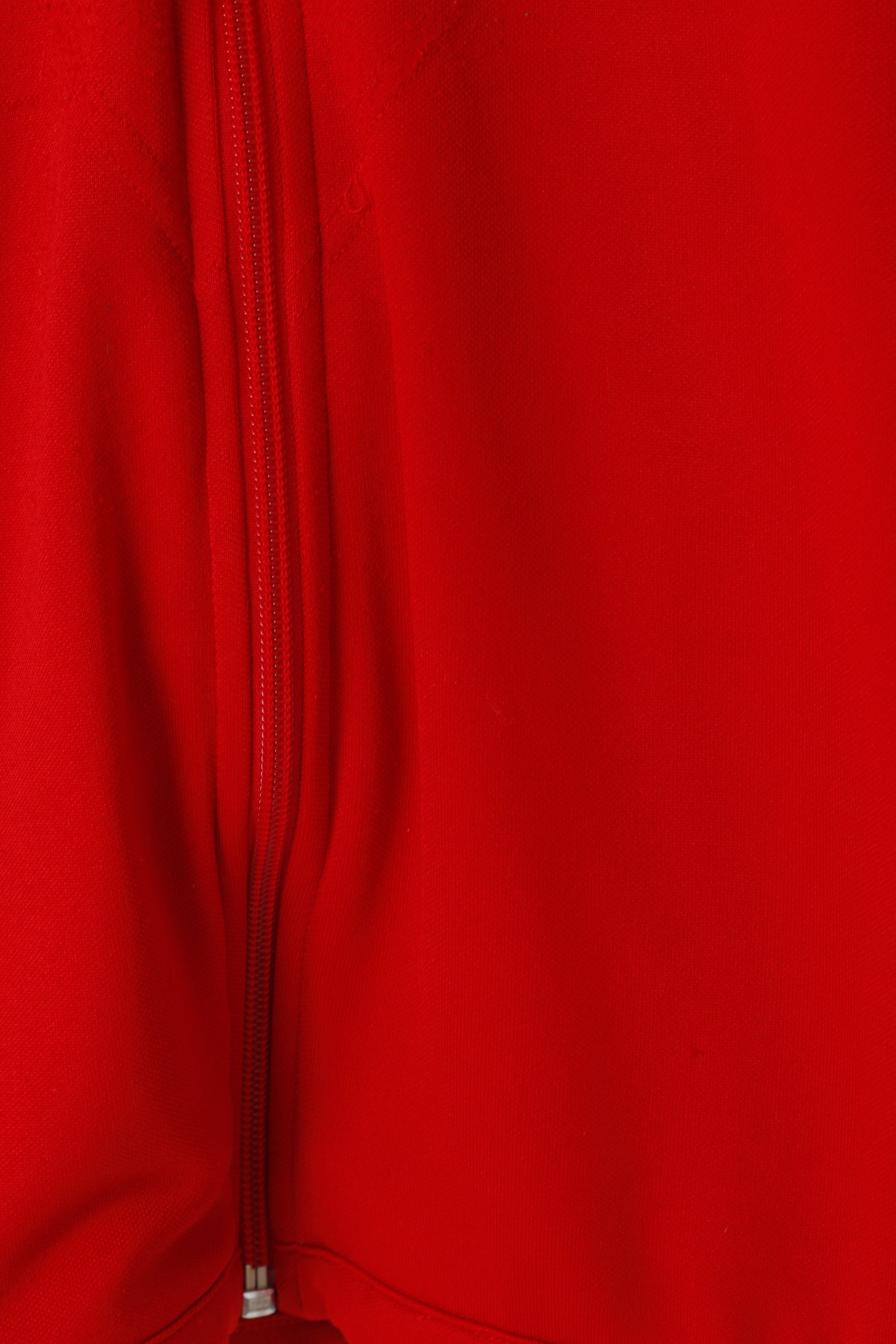 Adidas A.F.C Men S Sweatshirt Red Sunderland Football Club Zip Up Track Top