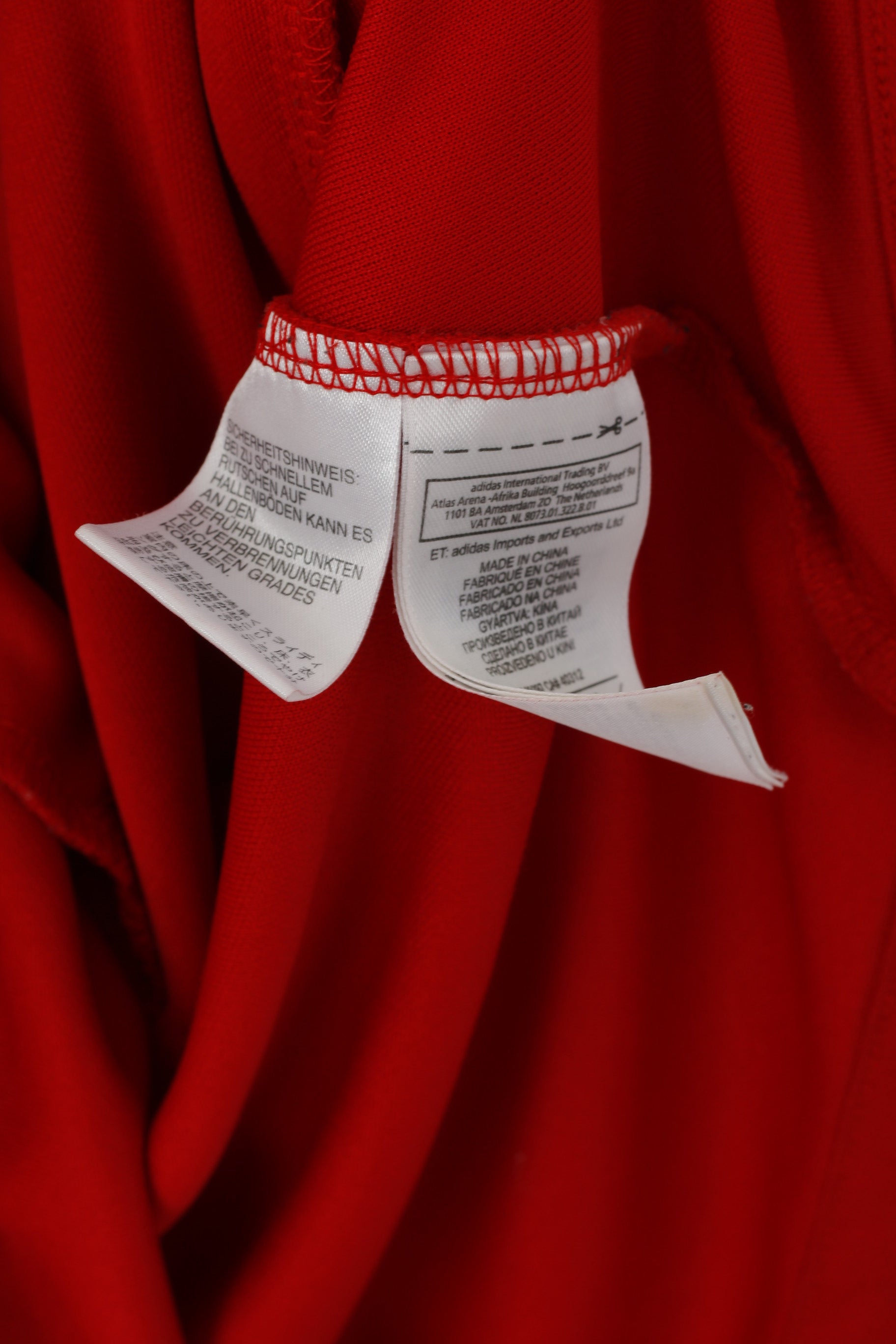 Adidas A.F.C Men S Sweatshirt Red Sunderland Football Club Zip Up Track Top