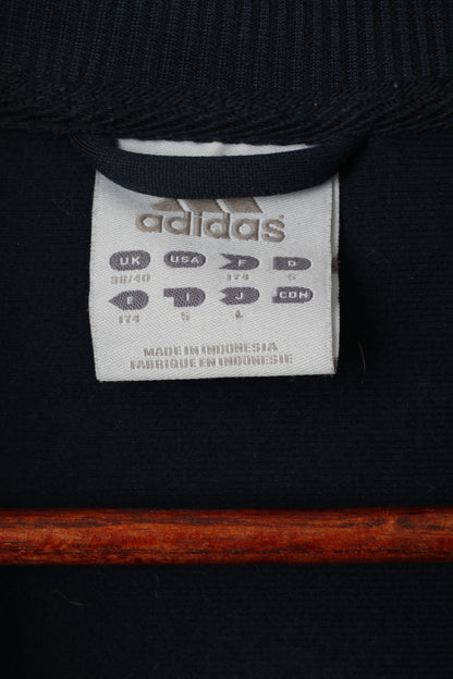 Adidas Men M 174 Sweatshirt Navy Athletic Training Full Zipper Sportswear Top