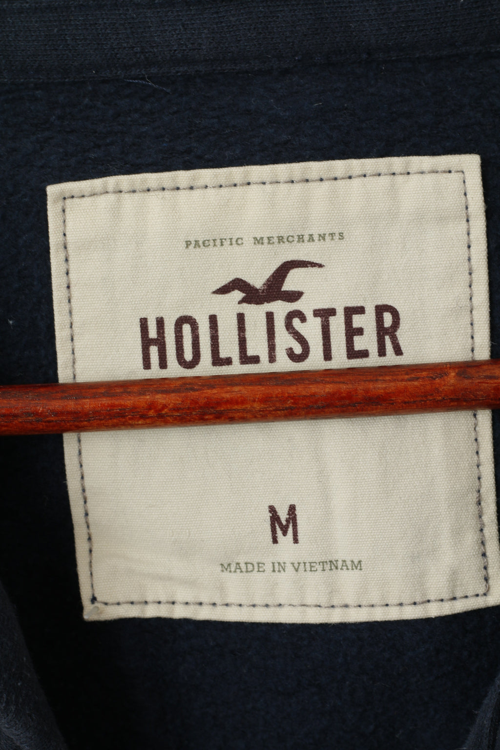 Hollister California Femmes M (S) Sweat-shirt à capuche en coton bleu marine Haut de sport