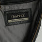 Trapper Original Leatherwear Men 54 L Vest Black Leather Multi Pockets Waistcoat