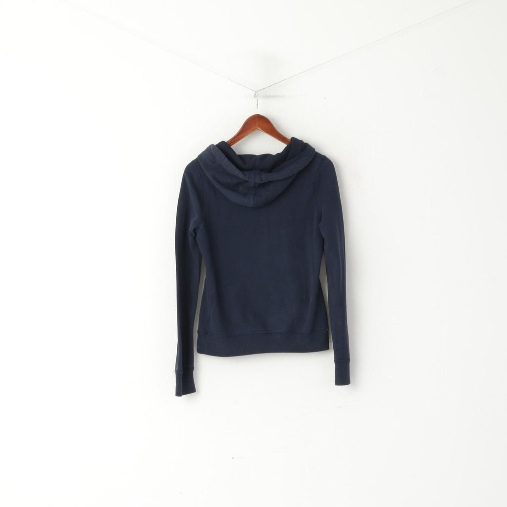 Hollister California Femmes M (S) Sweat-shirt à capuche en coton bleu marine Haut de sport