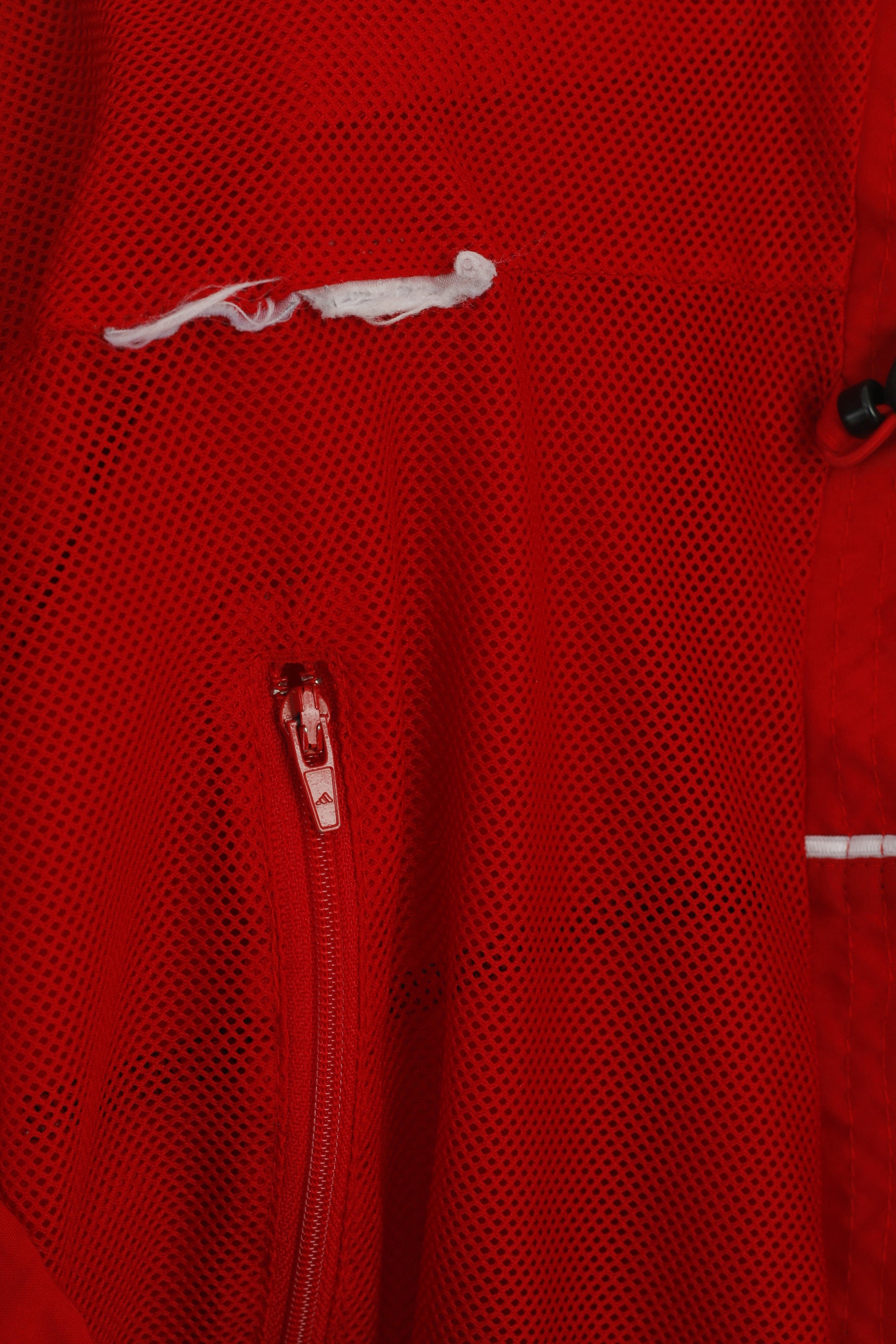 Adidas Giacca da uomo XL Rossa Vintage Sportswear Full Zip Activewear Track Top