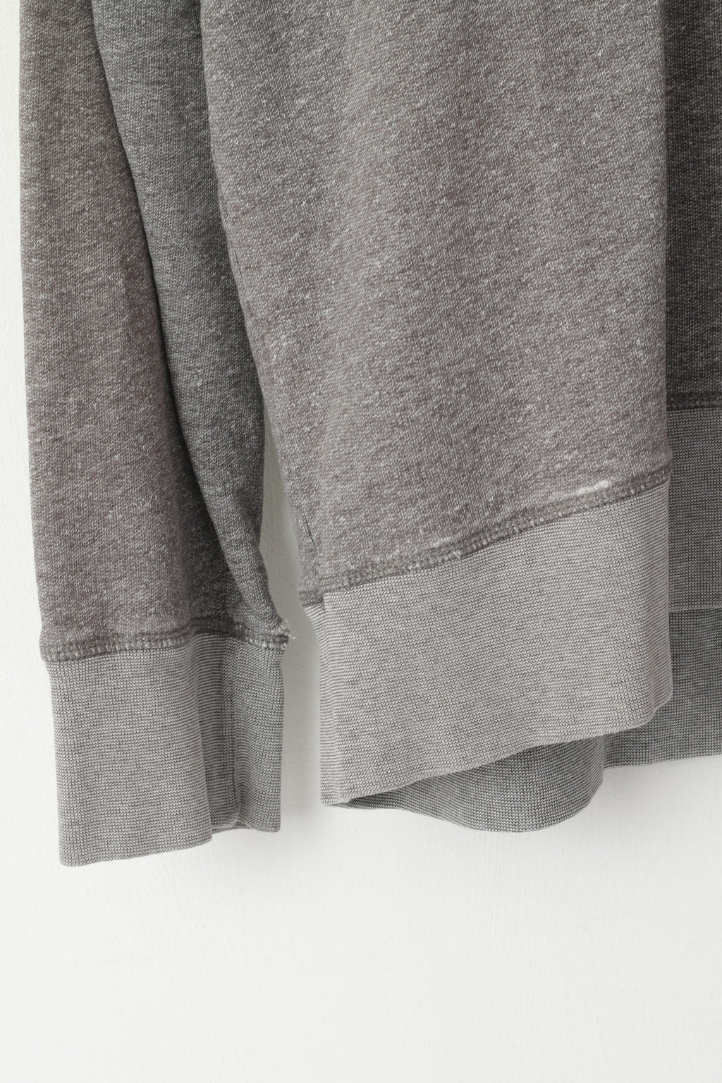 Fred Perry Men XL (L) Sweatshirt Grey Faded Cotton Stand Up Collar Classic Top