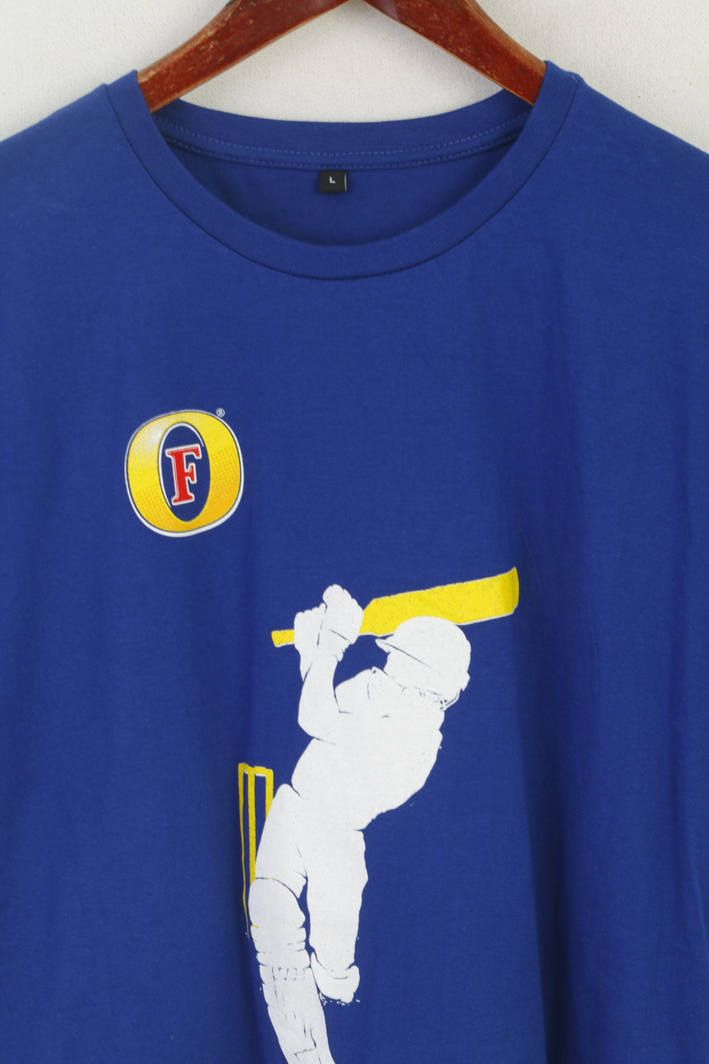 ECB Officiel Hommes L (M) Chemise Bleu Coton Angleterre Cricket Catcha6 Sport Top