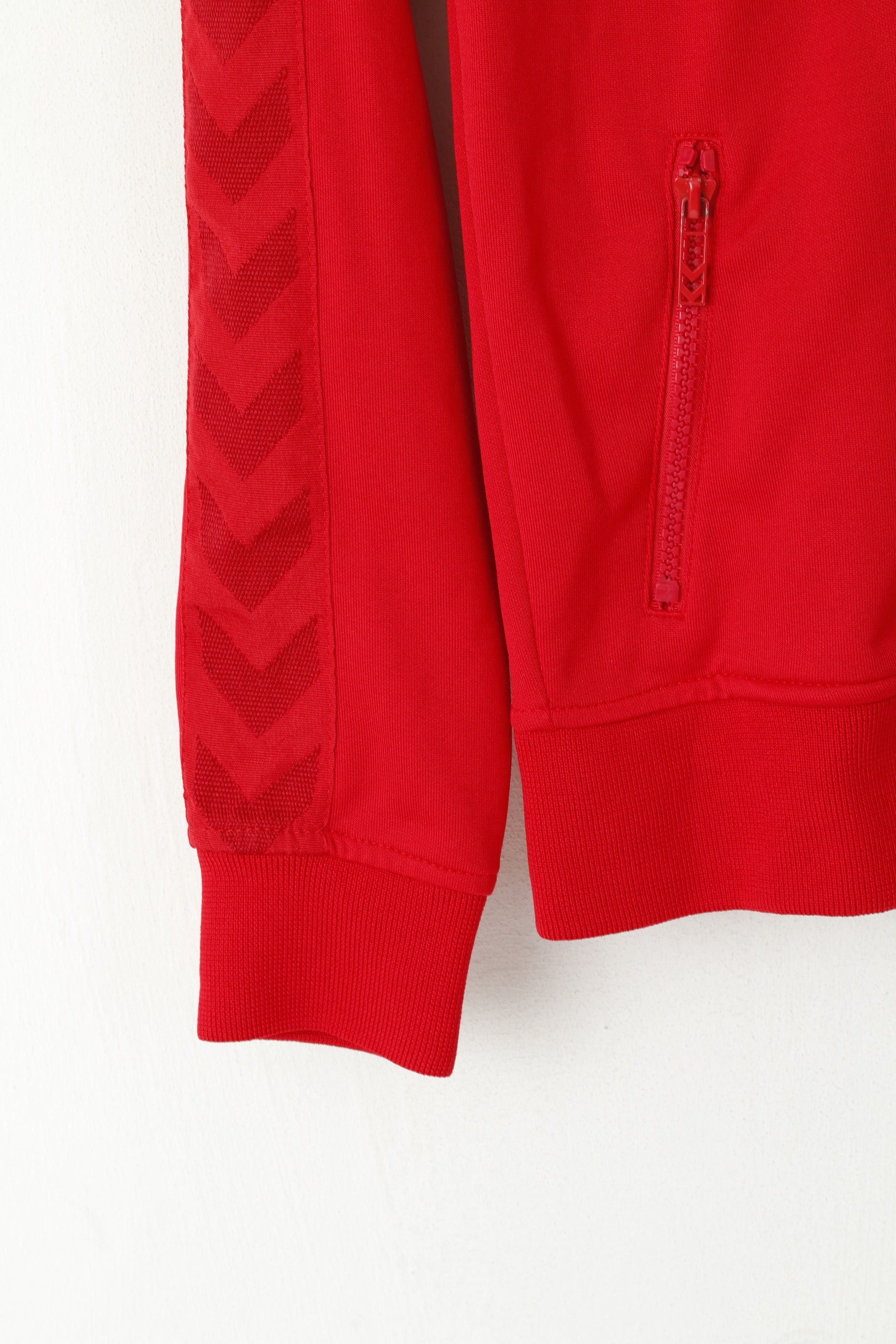 Felpa da donna Hummel rossa lucida NIBE Festival Zip Up Sport Track Top