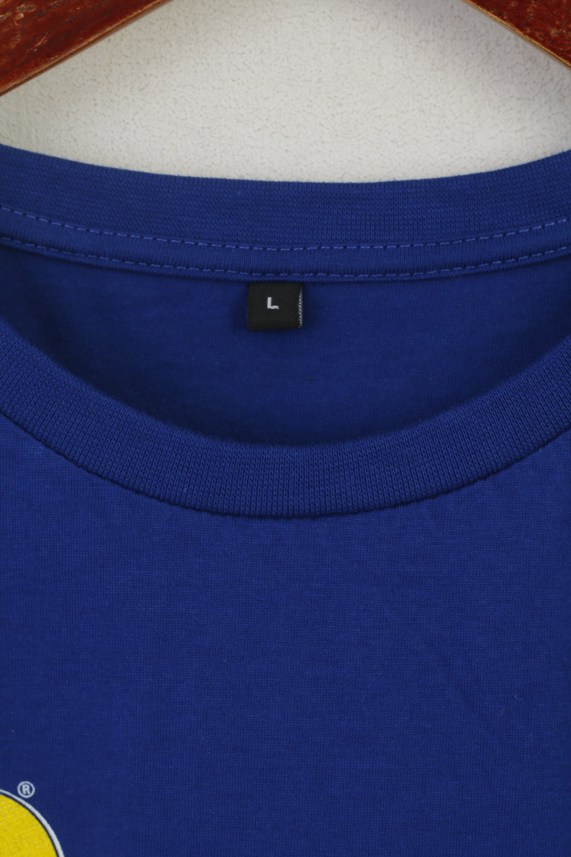 ECB Officiel Hommes L (M) Chemise Bleu Coton Angleterre Cricket Catcha6 Sport Top