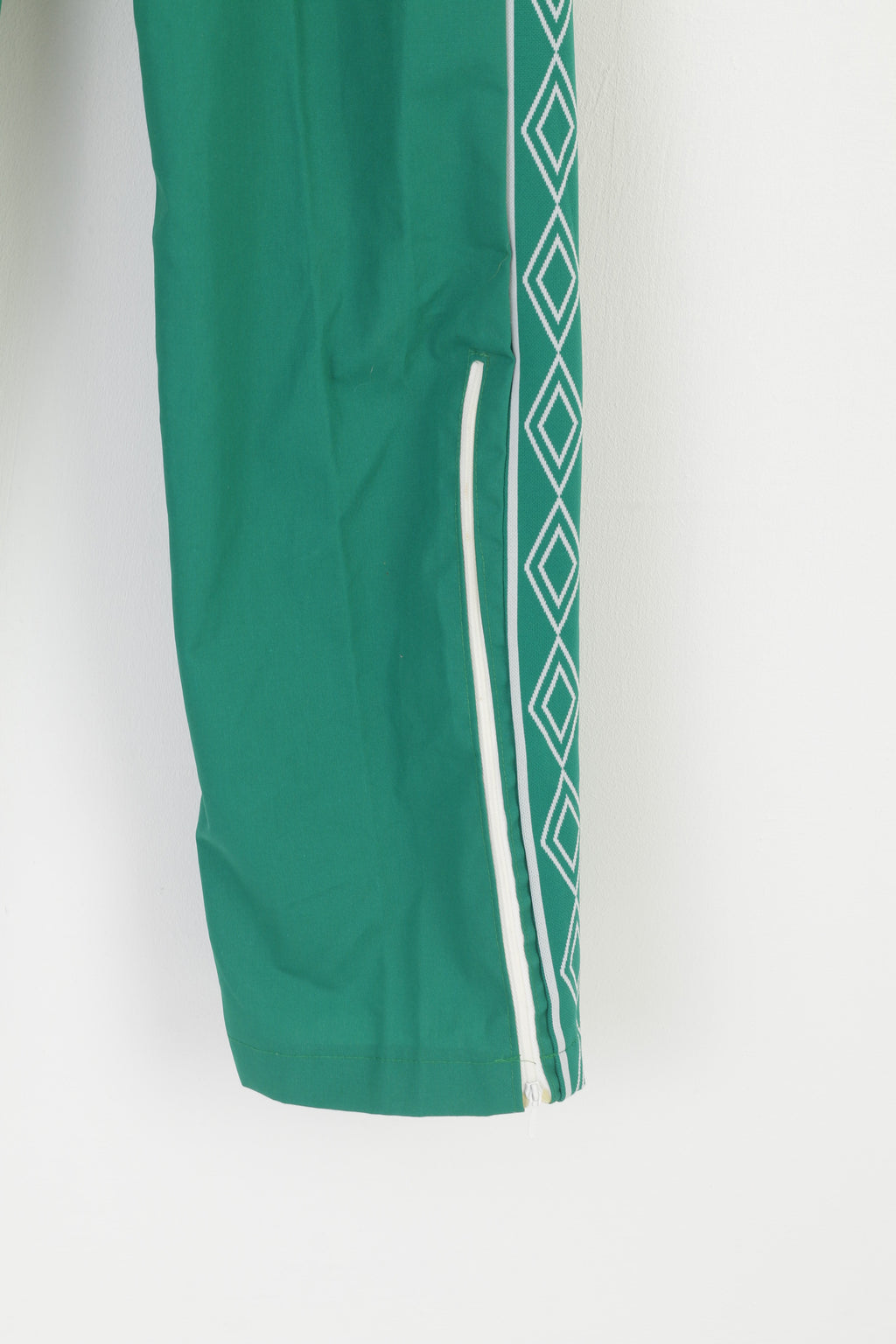 Pantaloni della tuta Umbro Youth 168 Pantaloni retrò vintage norvegesi in misto cotone verde