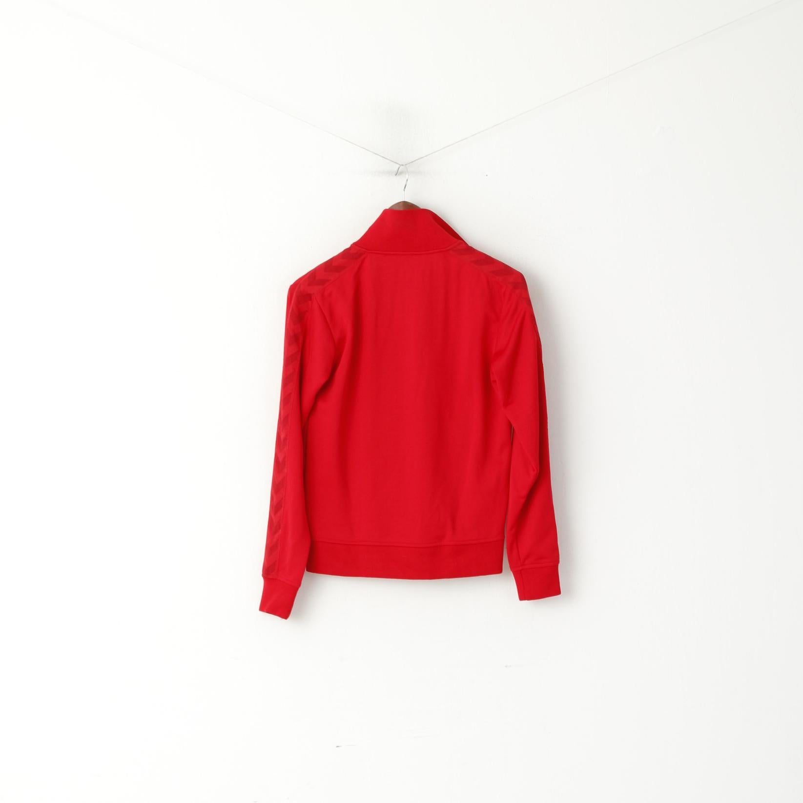 Hummel Women S Sweatshirt Red Shiny NIBE Festival Zip Up Sport Track Top