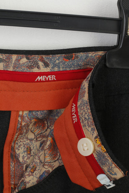 Meyer Men 28 42 58 Trousers Charcoal Classic Elegant Modern Comfort Germany Pants