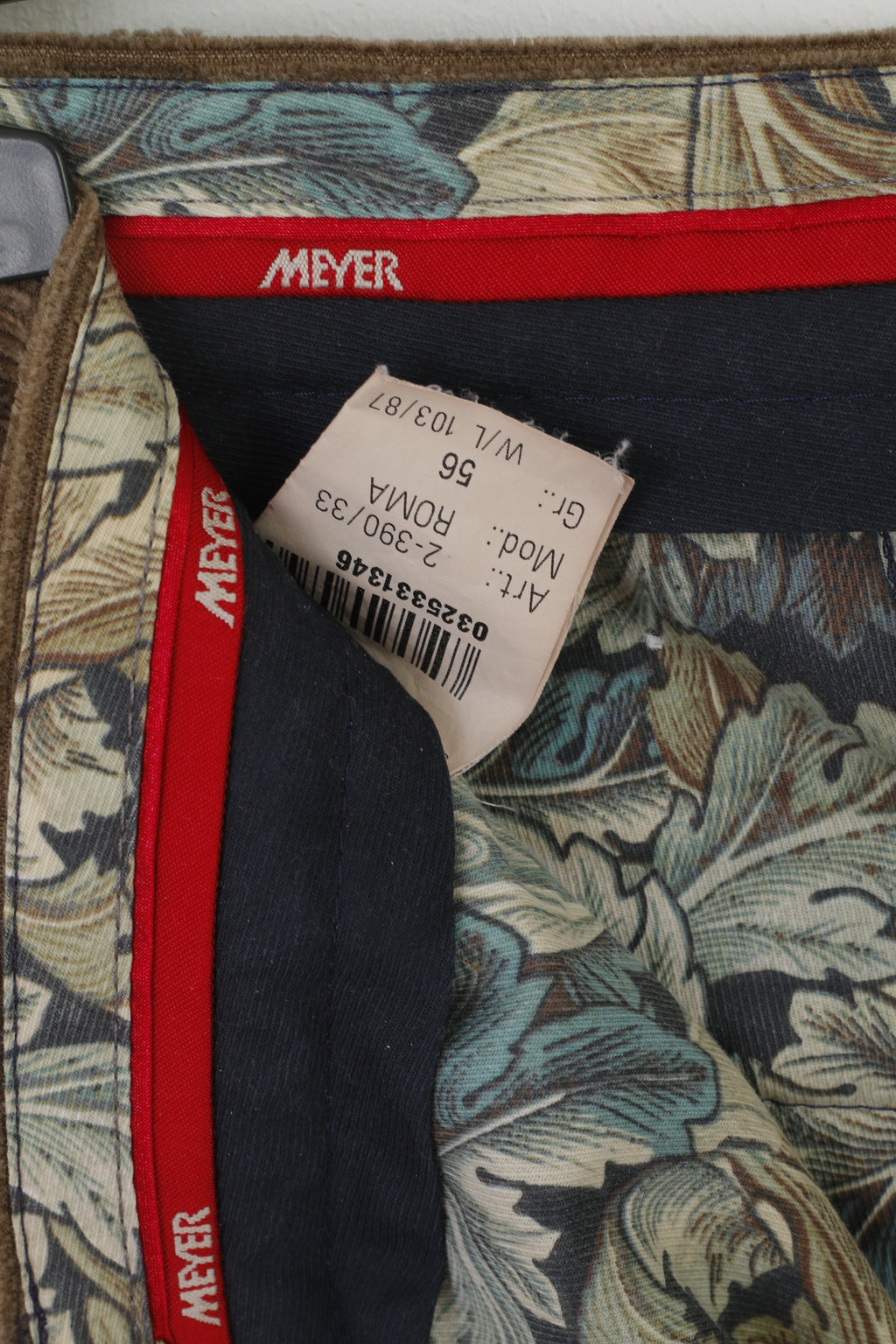 Meyer Pantalon Homme 40 56 Marron Classique Roma Casual Confort Allemagne Pantalon