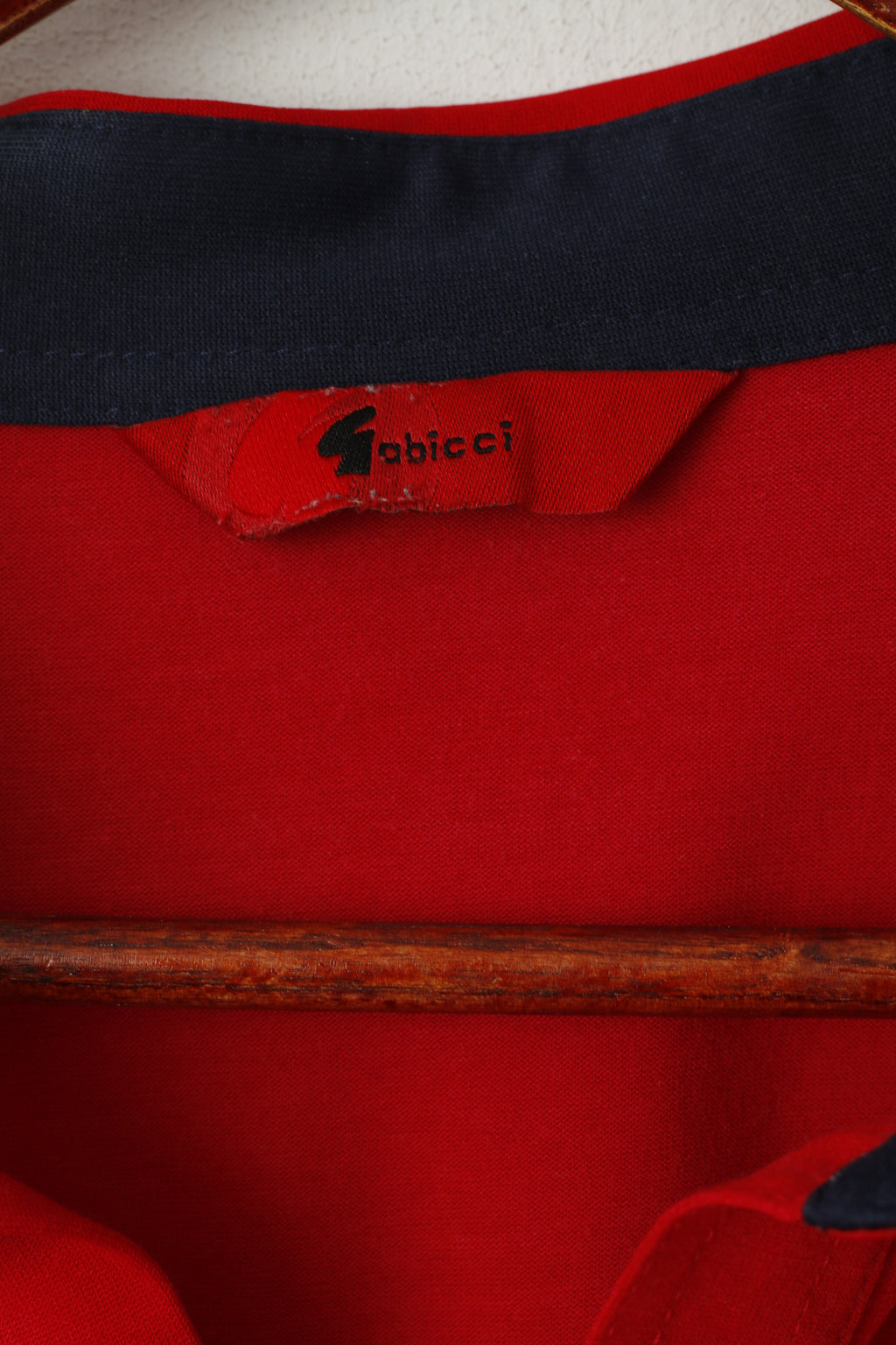 Gabicci Men 2XL Polo Shirt Red Cotton Pocket Retro Classic Short Sleeve Top