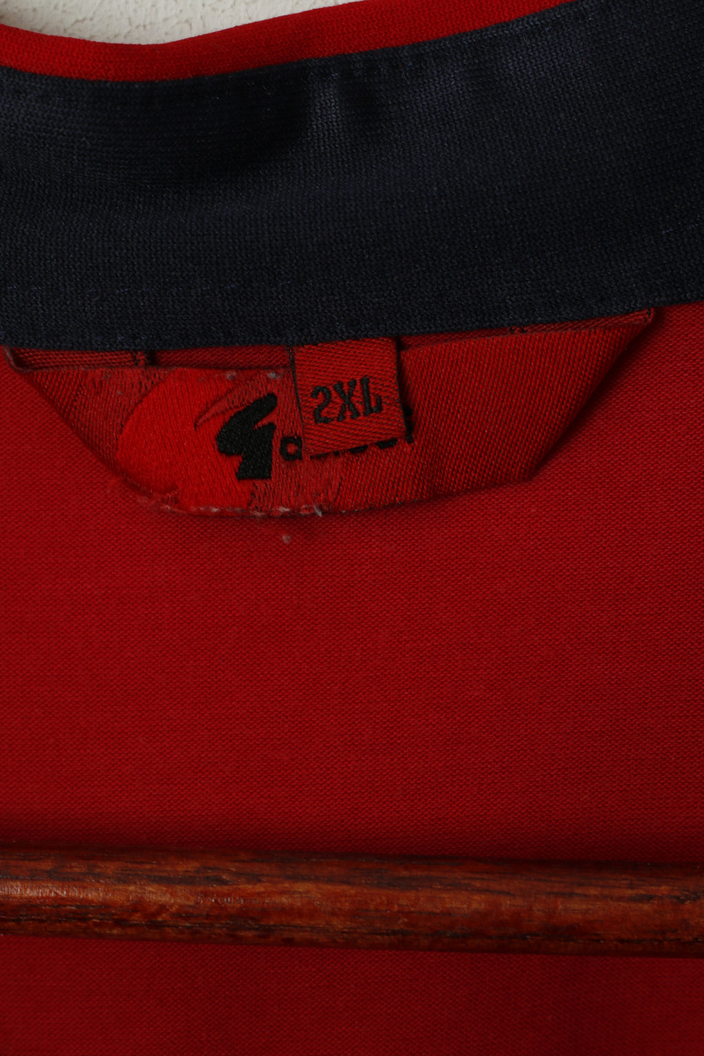 Gabicci Men 2XL Polo Shirt Red Cotton Pocket Retro Classic Short Sleeve Top