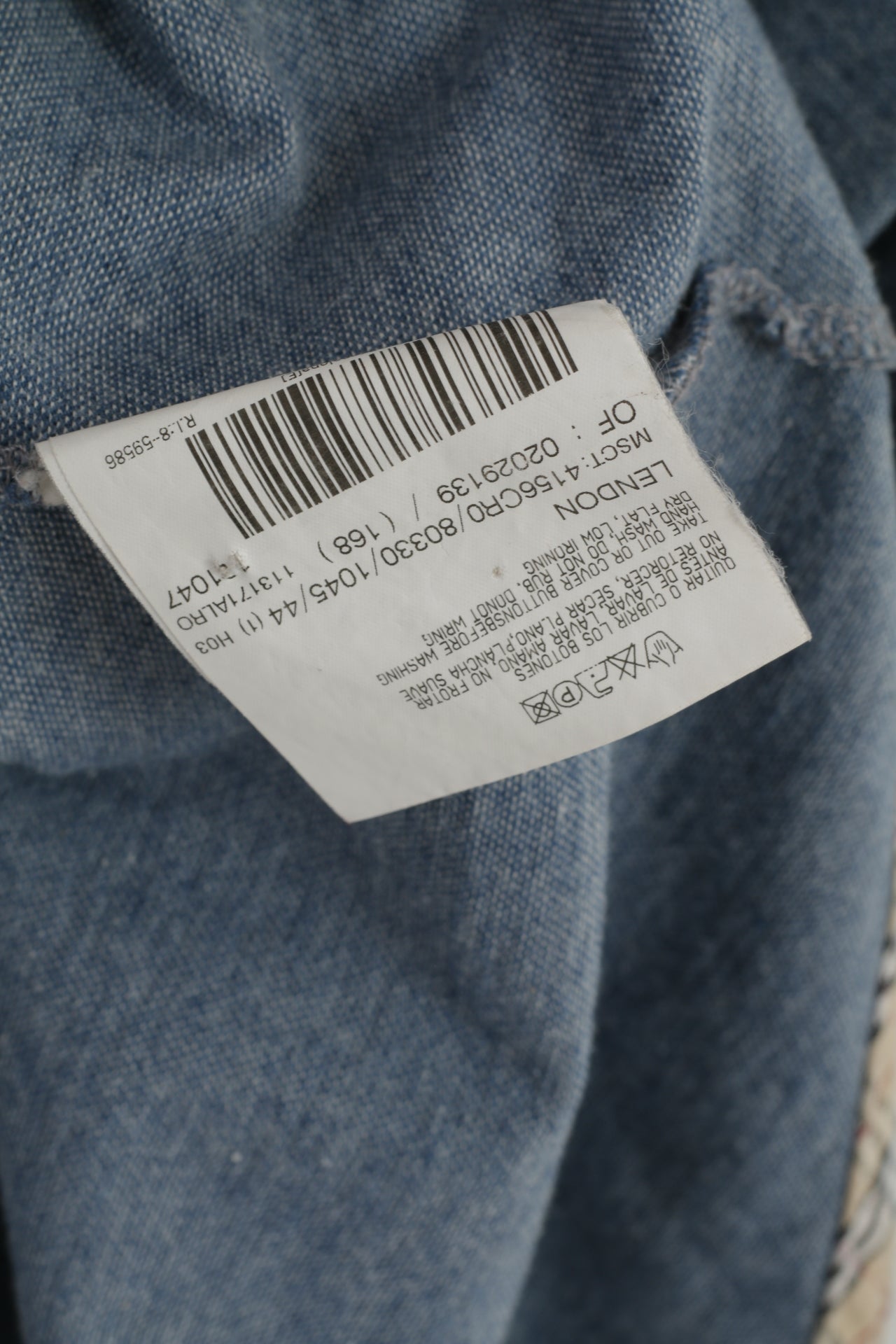 Burberry London Chemise sans manches en coton bleu pour femme 44 S