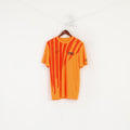 Nike Men L Shirt Neon Orange Football T90 Sportswear Jersey Top