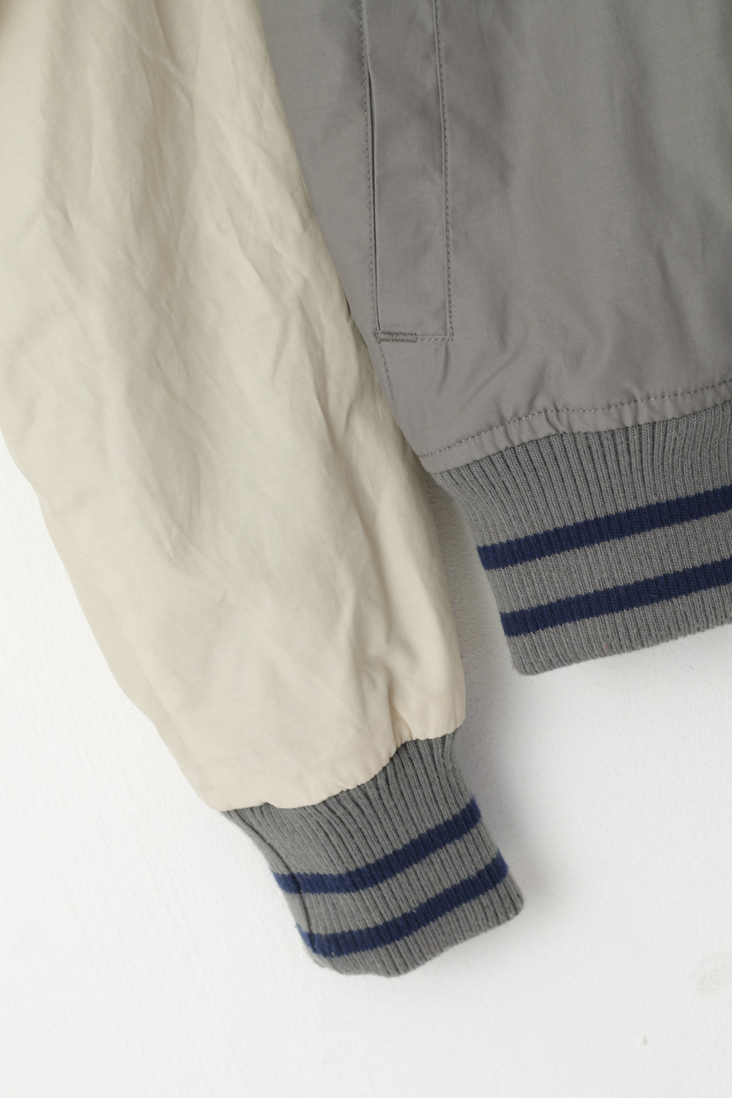 Original Penguin Men S (XS) Jacket Grey Baseball Sportswear Full Zipper Light Top