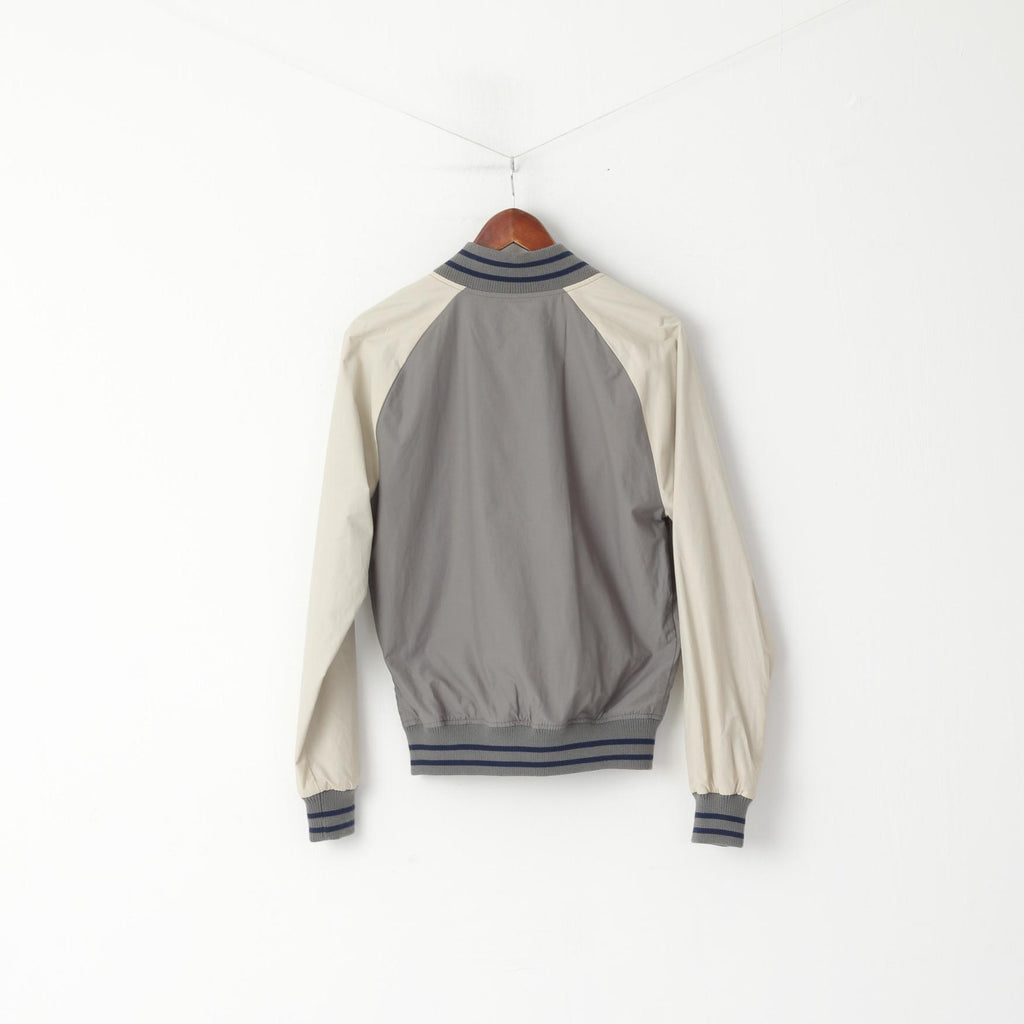 Original Penguin Men S (XS) Jacket Grey Baseball Sportswear Full Zipper Light Top