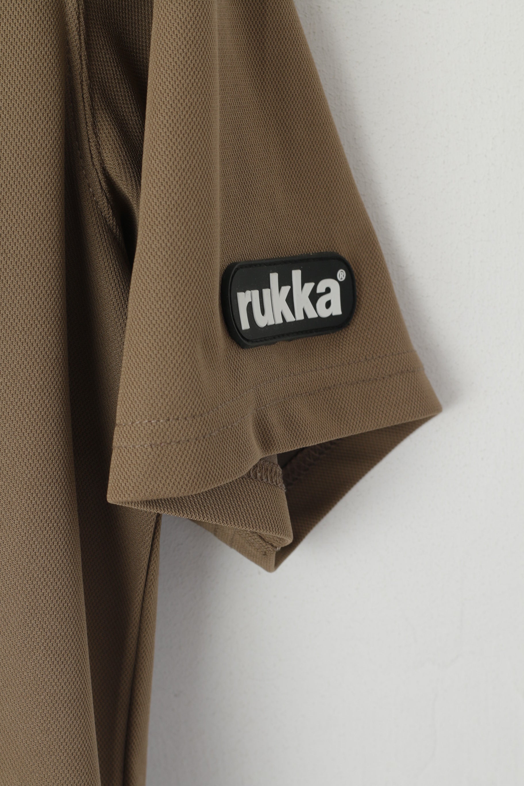 Polo Rukka da donna 44 XXL (L) Top da esterno a maniche corte con bottoni dettagliati marroni