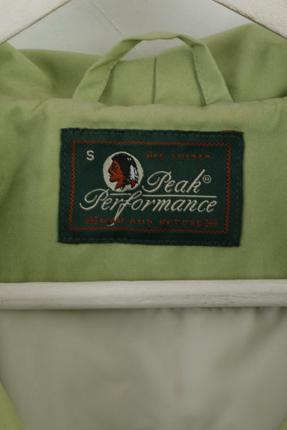 Peak Performance Women S Jacket Green Cotton Blend Hooded Kasy J Style Top