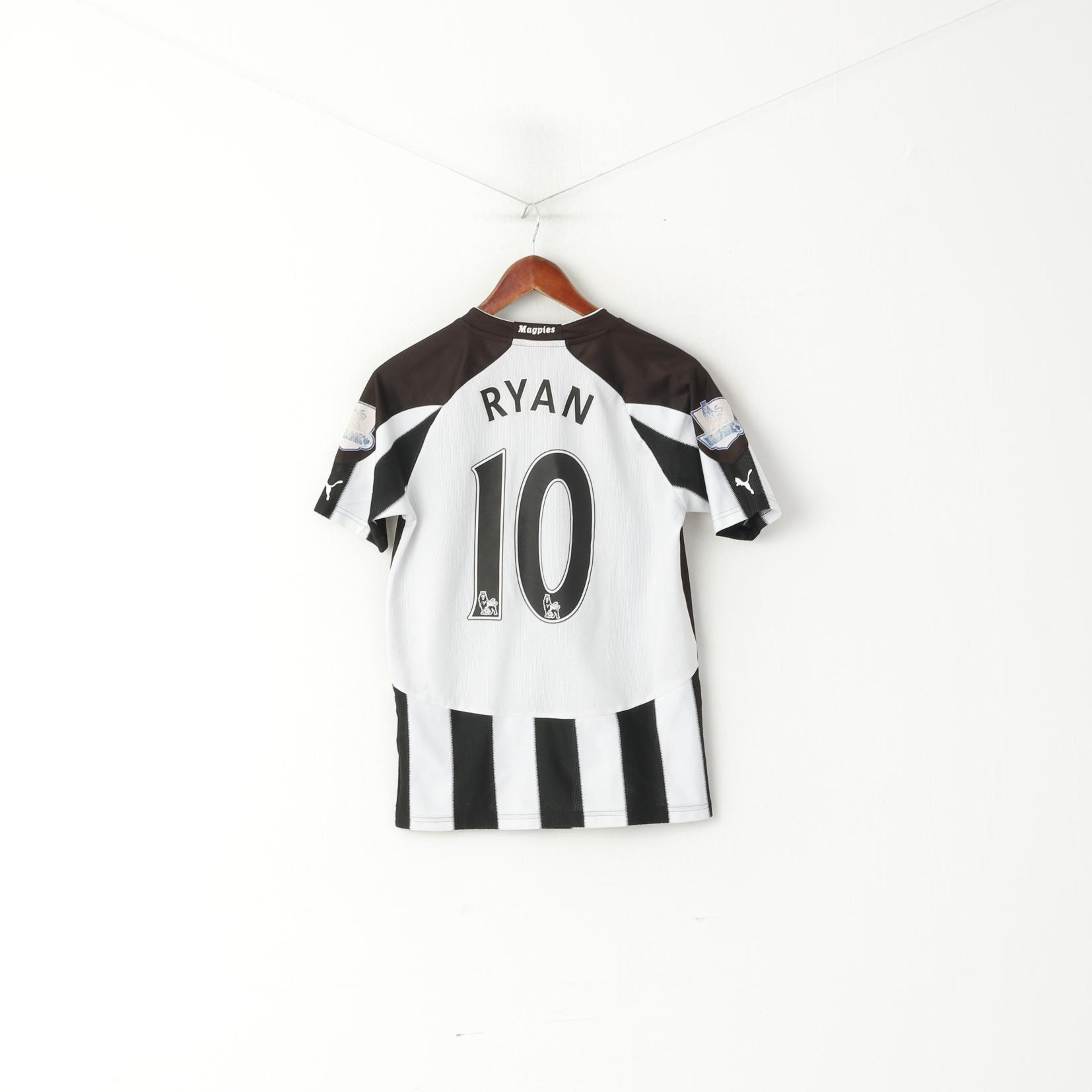 Puma Boys 14 Age 164 Shirt Black Newcastle United Football Club #10 Ryan Top