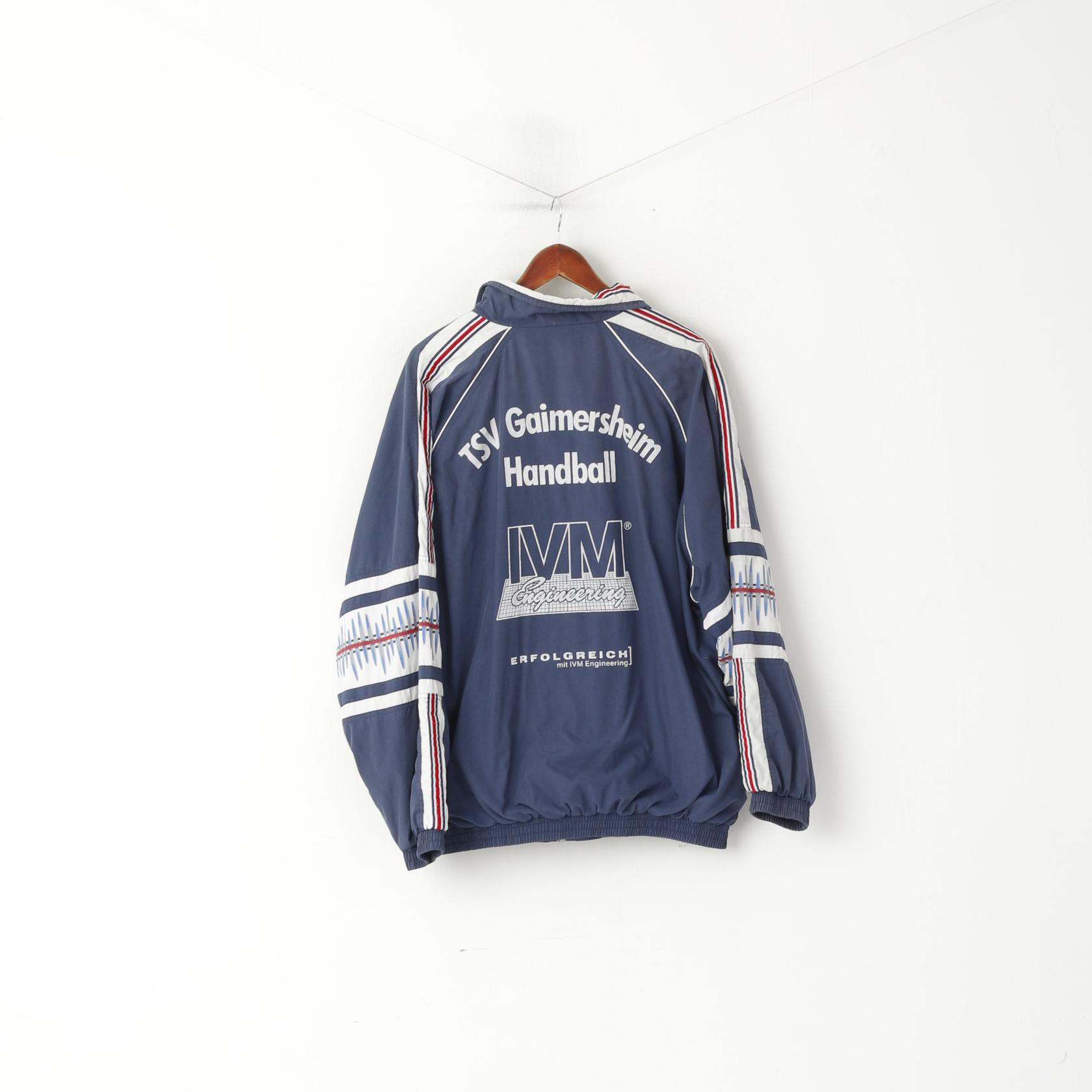 Killtec Men XL Jacket Navy Vintage TSV Gaimersheim Handball Zip Up Bomber Top