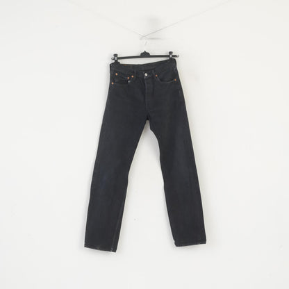 Levi's 501 Women 32 Jeans Trousers Navy Cotton Vintage Straight Denim Pants