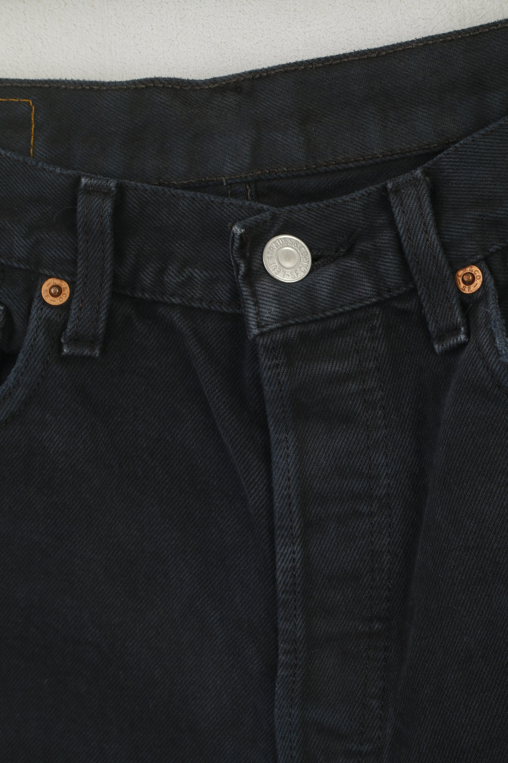 Pantaloni jeans Levi's 501 da donna 32 Pantaloni in denim dritto vintage in cotone blu scuro