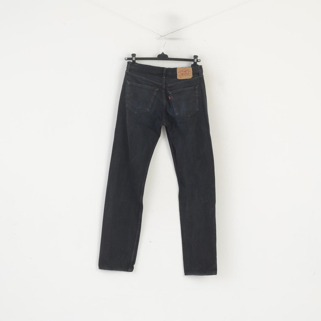 Pantaloni jeans Levi's 501 da donna 32 Pantaloni in denim dritto vintage in cotone blu scuro