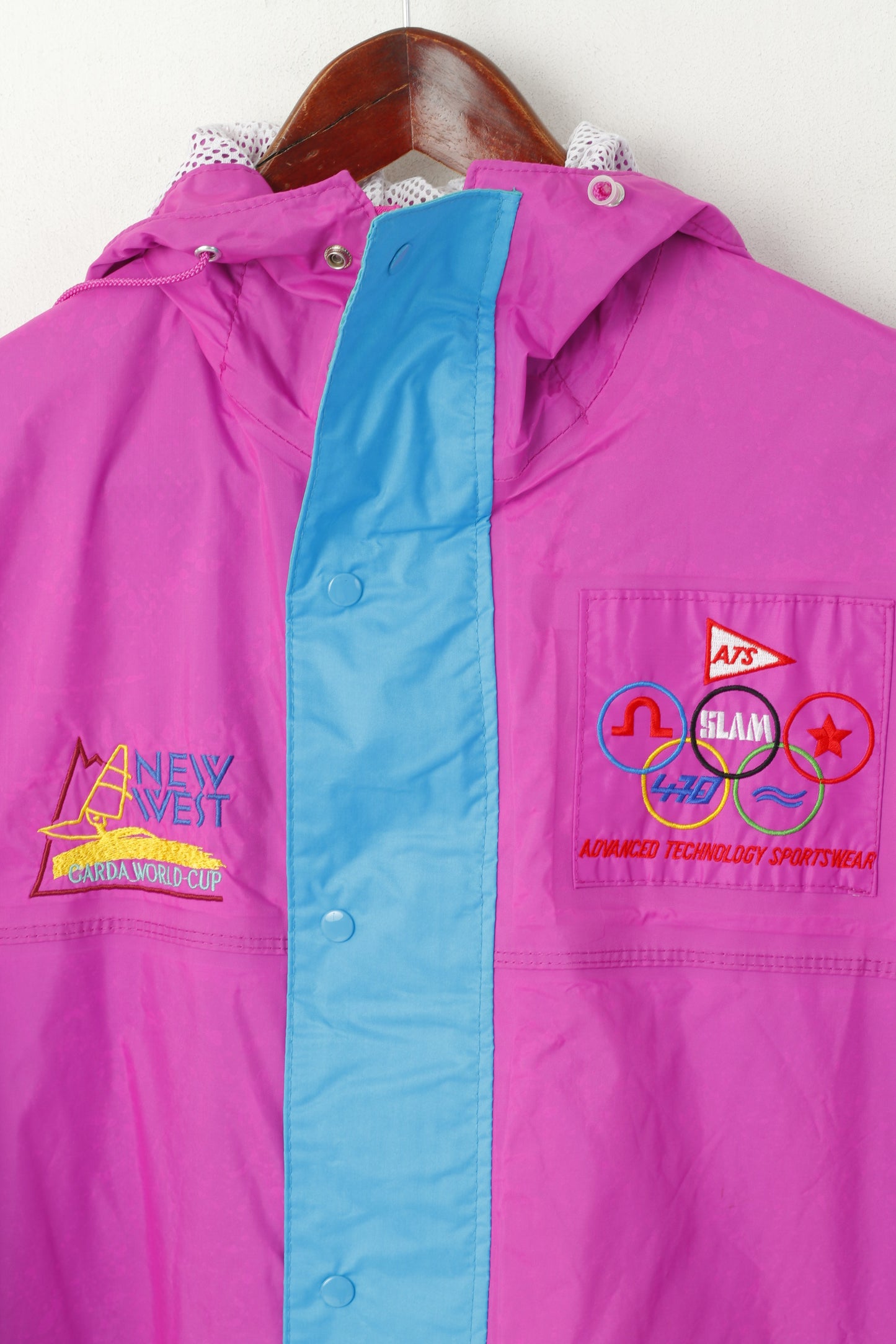 Slam Men M Jacket Pink Sportswear Hooded Garda World -Cup Nylon Outdoor Top