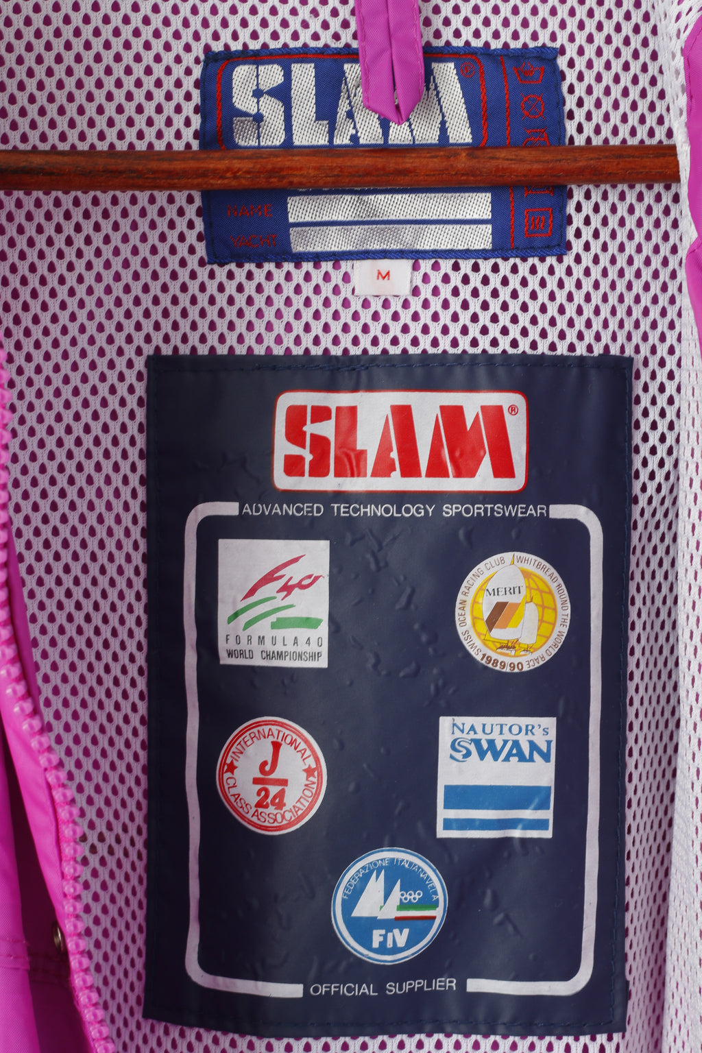 Slam Men M Jacket Pink Sportswear Hooded Garda World -Cup Nylon Outdoor Top