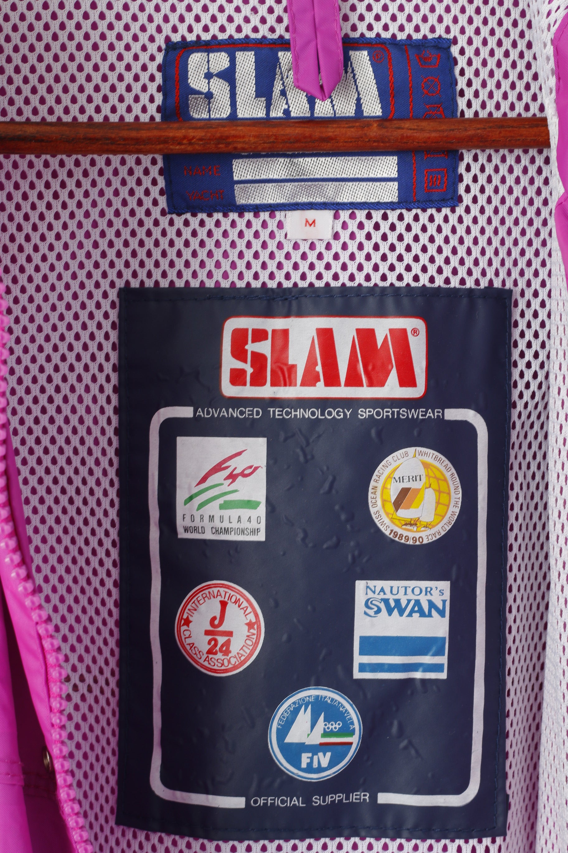 Slam Men M Jacket Pink Sportswear Hooded Garda World -Cup Nylon Outdoor Top