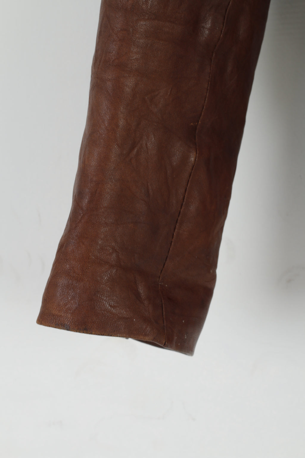 MONICA Giacca da donna S/M Giacca in pelle marrone con bottoni multi tasche e spalline