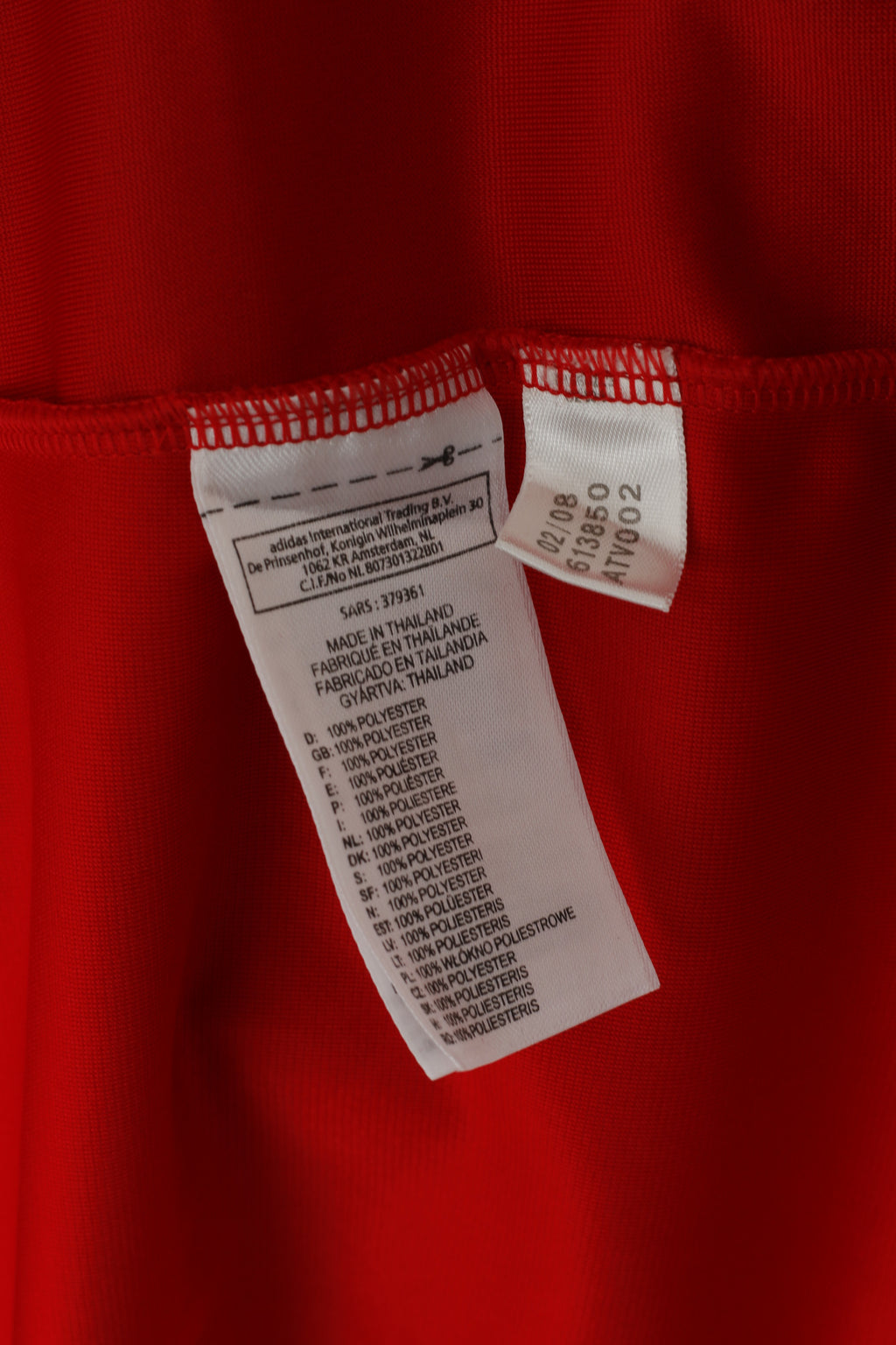 Maglia Adidas da uomo XL rossa Deutscher Fussball Bund maglia da calcio vintage