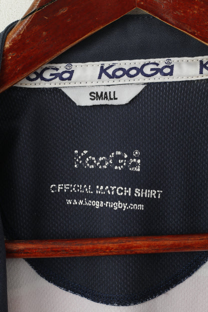 KooGa Men S Shirt Navy Pink Striped Rugby Official Match Jersey Top