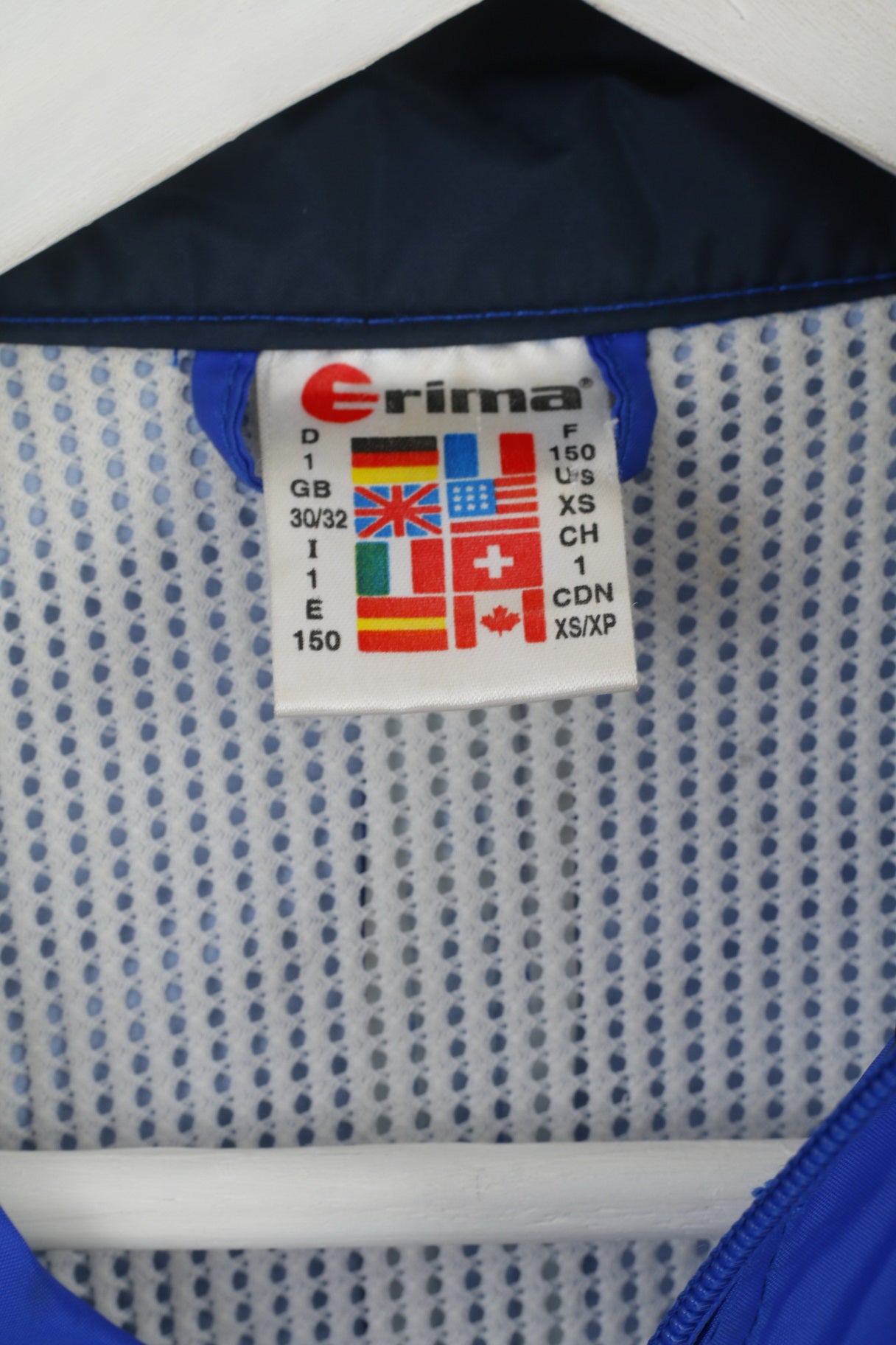 Erima Boys 150 10-12 Age Veste d'entraînement en nylon léger bleu marine