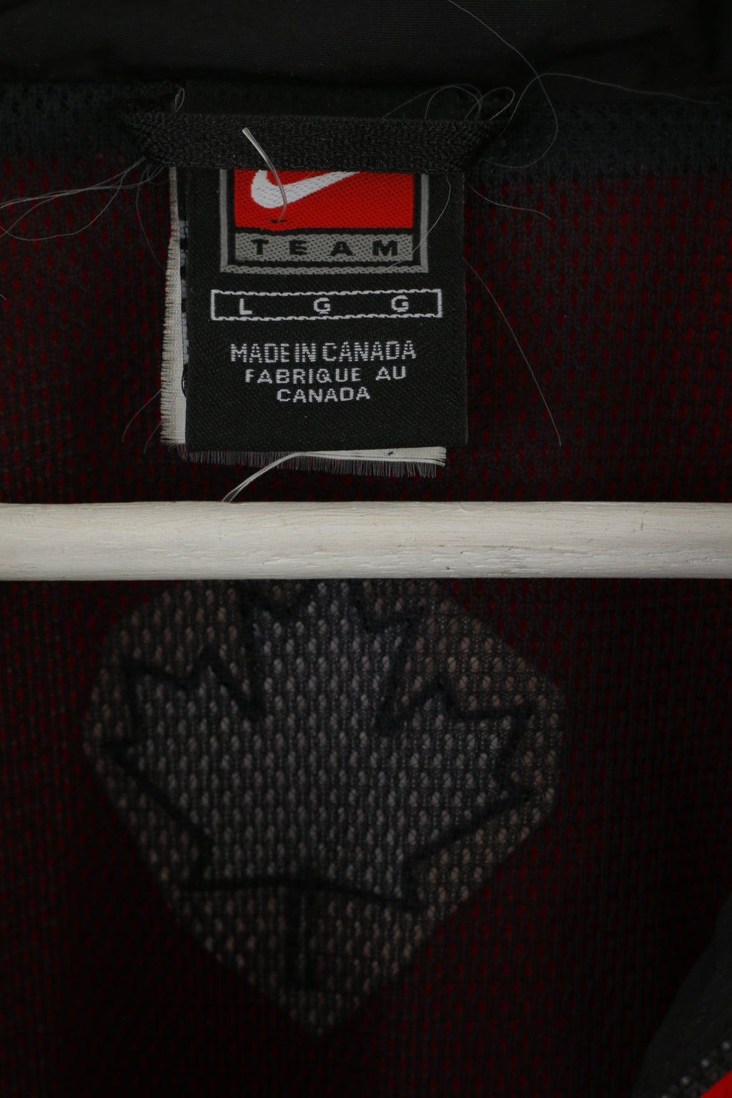 Giacca Nike Team Uomo L Giacca rossa in nylon Out West Basket Activewear Top con cerniera