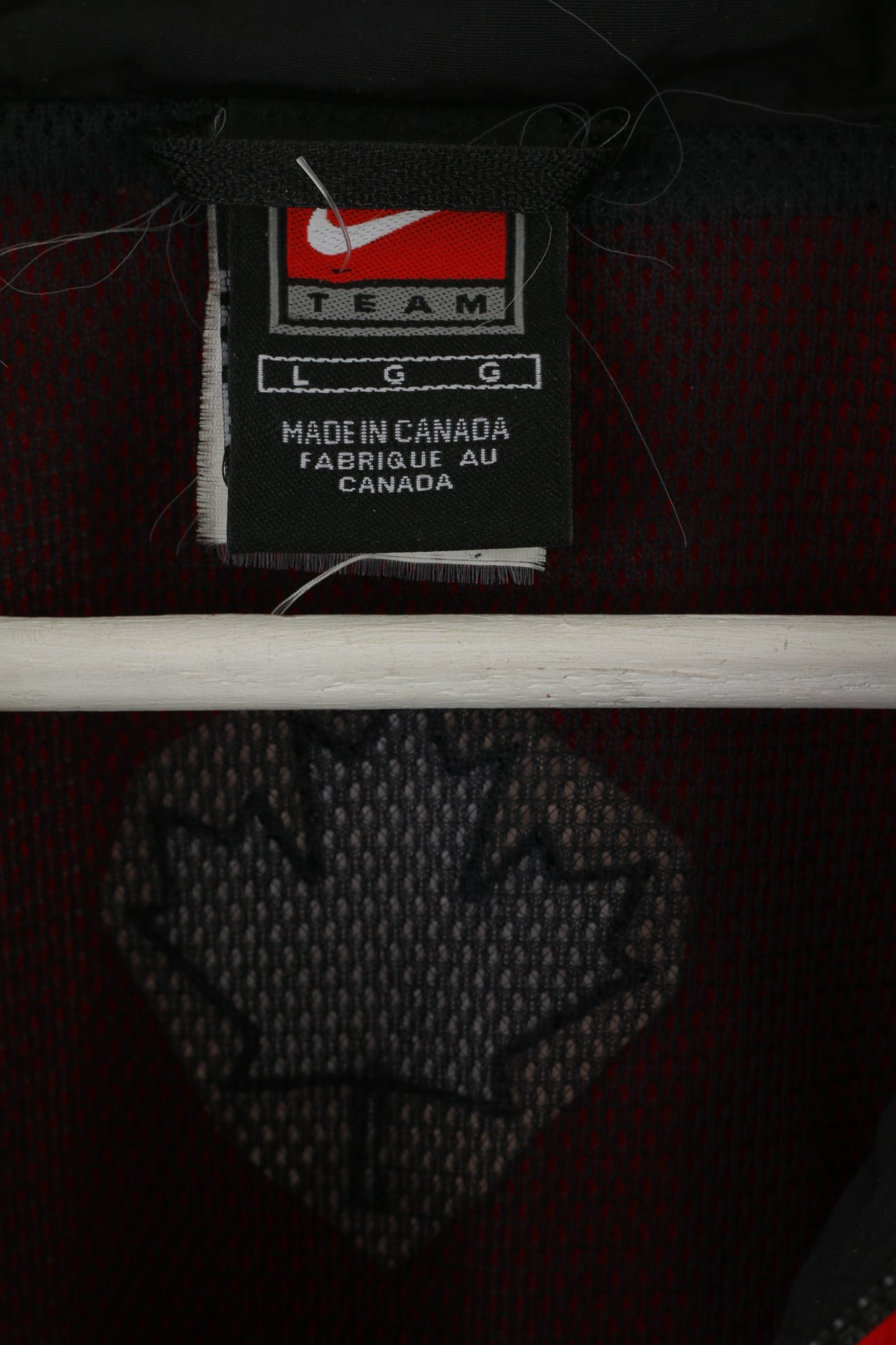 Giacca Nike Team Uomo L Giacca rossa in nylon Out West Basket Activewear Top con cerniera